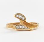 Lapponia 1973 diamond ring signed Bjorn Weckström 18k gold, Ophalen of Verzenden, Zo goed als nieuw, 17 tot 18, Dame