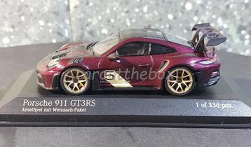 Porsche 911 GT3 RS 2023 purple 1:43 Minichamps Mi116 beschikbaar voor biedingen