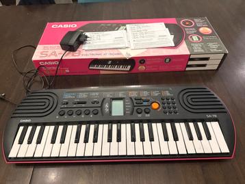 Casio SA-78 Mini Keyboard - Roze beschikbaar voor biedingen