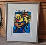 Herman Brood - Nee Niet Nu - Zeefdruk - Gesigneerd, Antiek en Kunst, Kunst | Litho's en Zeefdrukken, Ophalen of Verzenden
