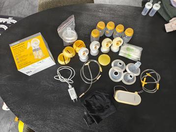 Medela borstkolf volledige dubbele set + uitbreidingsset  beschikbaar voor biedingen