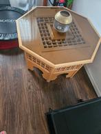 Marokkaanse salon tafel, Huis en Inrichting, Tafels | Salontafels, 100 tot 150 cm, 50 tot 75 cm, Glas, Rond