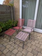 tuinstoelen met voetenbankje, Ophalen, Gebruikt