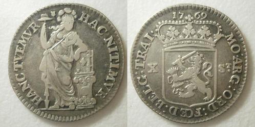 PD10491 Utrecht ½ Gulden zilver 1769 - RR !! Zeer Zeldzaam, Postzegels en Munten, Munten | Nederland, Losse munt, ½ gulden, Vóór koninkrijk