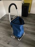 Boodschappentrolley, Wieltjes, 30 cm of meer, Blauw, Zo goed als nieuw