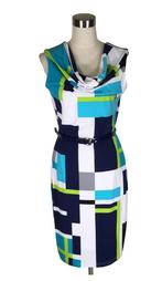 Joseph Ribkoff chique gekleurde jurk mt 34 valt mt 36/S