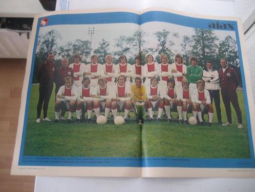 ajax poster 1971-1972 cruijff swart keizer, Verzamelen, Sportartikelen en Voetbal, Gebruikt, Poster, Plaatje of Sticker, Ajax