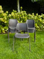 9 stapelbare stoelen, Huis en Inrichting, Ophalen, Gebruikt, Vijf, Zes of meer stoelen