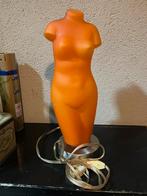 Vintage glazen Lamp Honsel Germany torso vrouw, Minder dan 50 cm, Glas, Pop art, Gebruikt