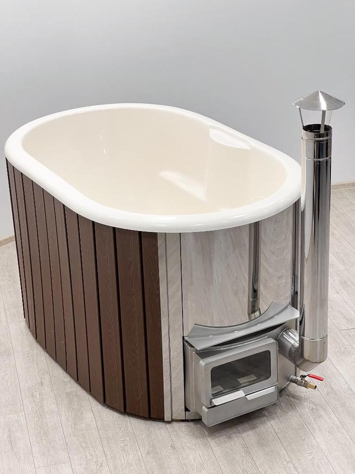 Hot Tub met Interne 20kw RVS kachel, Tuin en Terras, Bubbelbaden en Hottubs, Nieuw, Vast, Trap, Ophalen of Verzenden