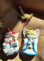 Diverse brocante Kerstboomhangers Engel Sneeuwpop kerstman, Ophalen of Verzenden