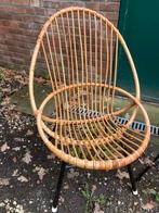 Vintage Rotan Stoel Jaren 70, Huis en Inrichting, Stoelen, Ophalen, O, O, Bruin