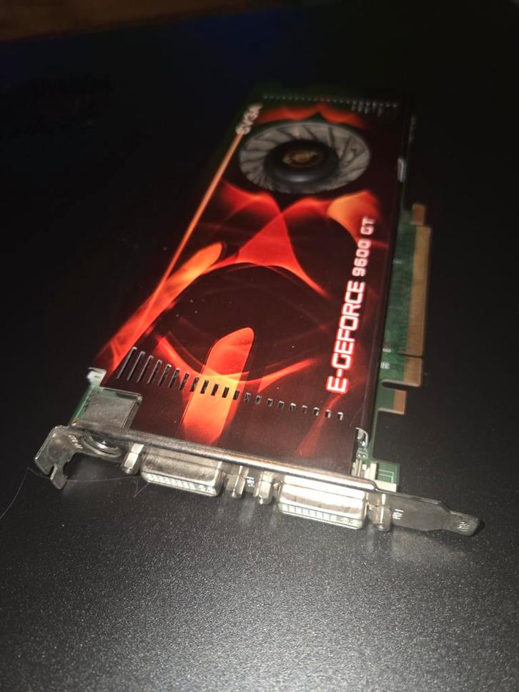 e-Geforce 9600 GT 512MB - 2x DVI + TV Out, Computers en Software, Videokaarten, Gebruikt, Nvidia, PCI-Express 1.0, GDDR3, Tv-Out