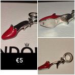Bedel zilver met hanger hak schoen rood, Overige merken, Ophalen of Verzenden, Zo goed als nieuw, Zilver