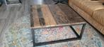 Robuuste industriële salontafel, Huis en Inrichting, Tafels | Salontafels, Ophalen, Gebruikt, 50 tot 100 cm, Minder dan 50 cm