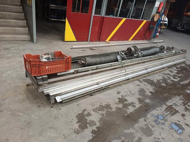 Garage deur overheaddeur roldeur crawford horman, Doe-het-zelf en Verbouw, Metalen, Gebruikt, Aluminium, Ophalen of Verzenden