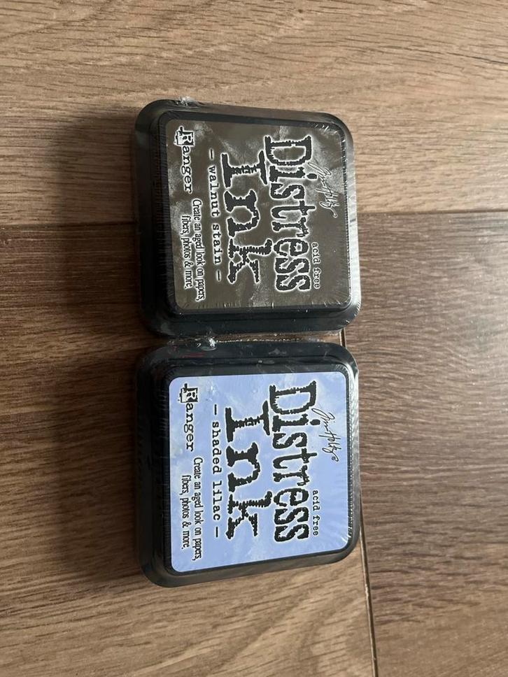 Distress Ink - Walnut Stain & Shaded Lilac - Nieuw!, Hobby en Vrije tijd, Stempelen, Nieuw, Inkt, Foam of Stempelhouder, Ophalen of Verzenden