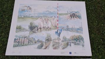 2 Landschapkaarten Kappa Graphic Board 88x66cm beschikbaar voor biedingen