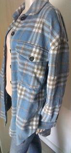 Le Grand Sud 20% Wollen ruit blouse /jasje maat L, Kleding | Dames, Blouses en Tunieken, Verzenden, Gedragen, Maat 42/44 (L), Overige kleuren