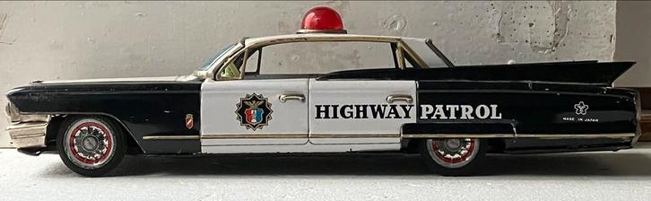 Vintage Made in Japan police Cadillac Yonezawa, Antiek en Kunst, Antiek | Speelgoed, Ophalen of Verzenden
