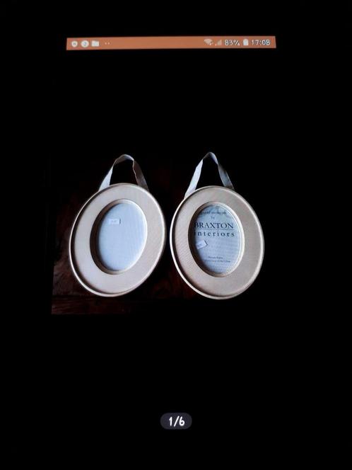 FOTOLIJSTEN NIEUW 2 STUKS  KLEUR CREME MERK BRAXTON INTERIOR, Huis en Inrichting, Woonaccessoires | Lijsten, Nieuw, Minder dan 50 cm