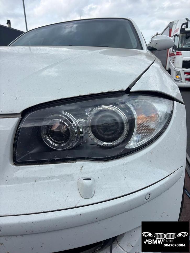Koplamp bi xenon Bmw 1-Serie E81 E82 E87 E88 LCI Facelift, Auto-onderdelen, Verlichting, BMW, Gebruikt, Herkomst onderdeel bekend