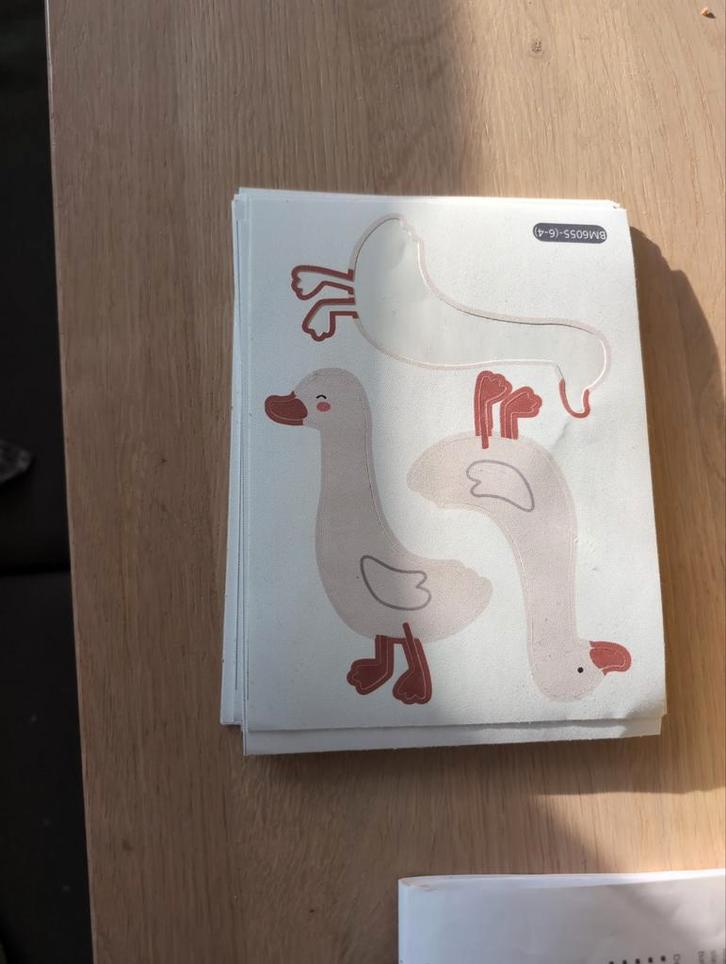 Muurstickers eendjes, Kinderen en Baby's, Kinderkamer | Inrichting en Decoratie, Gebruikt, Ophalen of Verzenden