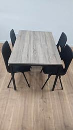 Kantoortafel 120x80 + 4 luxe stoelen met bekleding, Huis en Inrichting, Tafels | Eettafels, Ophalen, 100 tot 150 cm, 50 tot 100 cm