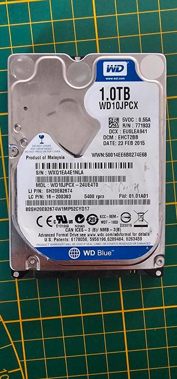 Western Digital WD Scorpio Black 1TB 2.5” harde schijf – SAT beschikbaar voor biedingen