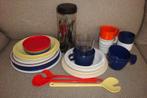 45-delig 4 persoons Mepal camping servies + bestek mix&match, Ophalen of Verzenden, Gebruikt