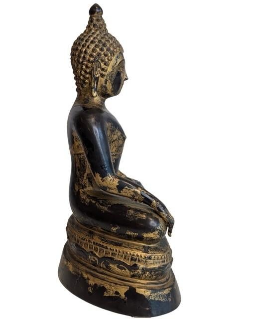 Bronzen Mandalay stijl Boeddhabeeld van Siddhartha Gautama, Ophalen of Verzenden, Gebruikt
