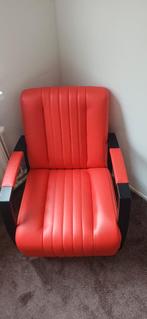 Leren industriële fauteuil Glamour, Ophalen, Zo goed als nieuw, 50 tot 75 cm, Leer