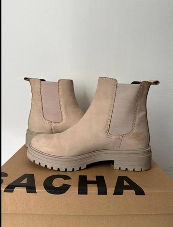 Sacha Enkellaarzen Beige Maat 37 beschikbaar voor biedingen