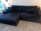 DECOR AMSTERDAM Luxe Hoekbank - Stof - adore anthracite, Huis en Inrichting, Banken | Bankstellen, Ophalen, 250 tot 300 cm, 100 tot 125 cm