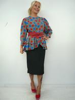 *Abfab Vintage 80's Jurk met Stippen L*, Kleding | Dames, Zwart, Maat 42/44 (L), Ophalen of Verzenden, Zo goed als nieuw