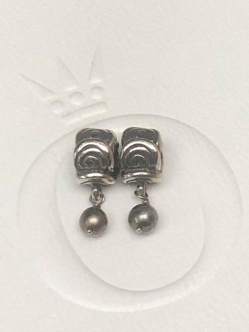 Pandora bedeltje met hanger parel €15, Sieraden, Tassen en Uiterlijk, Bedels, Zo goed als nieuw, Pandora, Zilver, 1 bedel, Ophalen