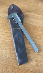 Mitutoyo schuifmaat rvs met beschermhoesje., Doe-het-zelf en Verbouw, Meetapparatuur, Ophalen of Verzenden, Zo goed als nieuw