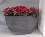 Capi Europe bloempot Nature-Rib zwart, Ophalen, Steen, 40 cm of meer, Binnen