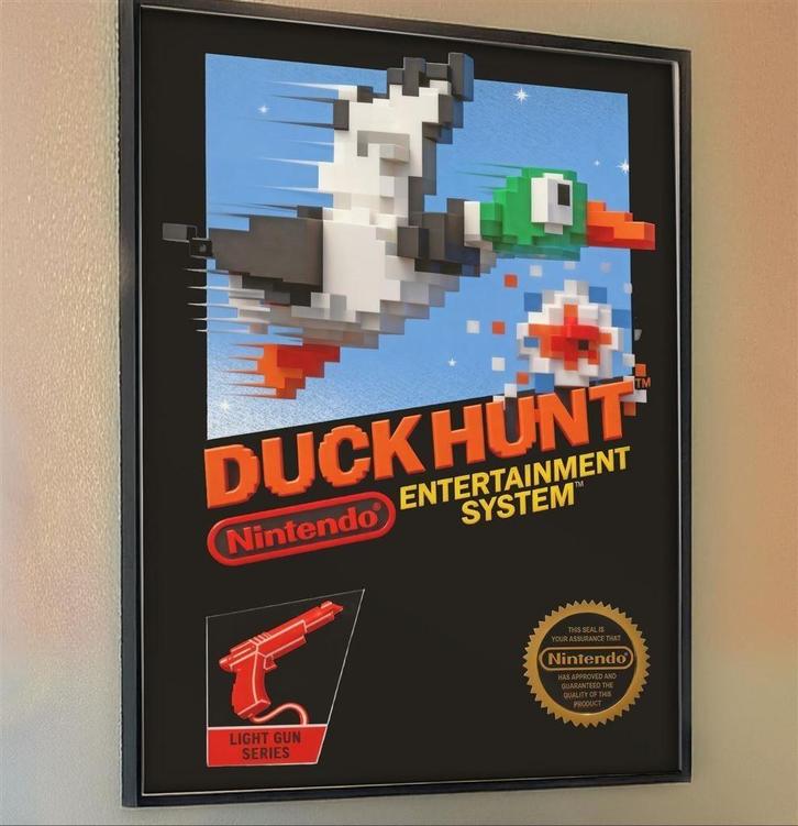 50x70cm Duck Hunt NES Retro Videogame poster, Verzamelen, Posters, Nieuw, Film en Tv, A1 t/m A3, Verzenden