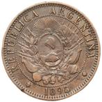 Argentinie – prachtige oude 2 Centavos 1893 – Republic Li, Ophalen of Verzenden, Zuid-Amerika, Losse munt