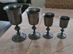 4 tinnen Daalderop Goblets, Antiek en Kunst, Ophalen of Verzenden