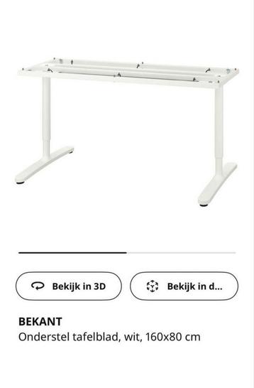 Ikea Bekant bureau (160x80 cm) - afbeelding 3