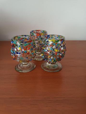 Festival/ Feest glaasjes/ MEXICO/ Handmade beschikbaar voor biedingen