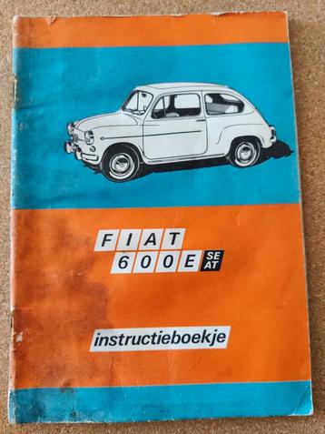 Fiat 600 E Seat Instructieboekje 4e druk 1972