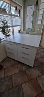 IKEA Tafelblad Marmerlook 100x130cm, Huis en Inrichting, Tafels | Eettafels, Ophalen, Rechthoekig, 100 tot 150 cm, 50 tot 100 cm