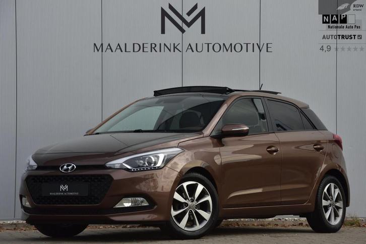 Hyundai I20 1.4 Automaat Premium Panodak, Parkeersensoren, S, Auto's, Hyundai, Bedrijf, Te koop, i20, Airbags, Airconditioning