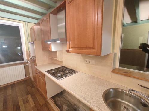 Keuken Eiken inclusief gasfornuis, koelkast en wasbak, Huis en Inrichting, Keuken | Complete keukens, Gebruikt, Graniet of Steen
