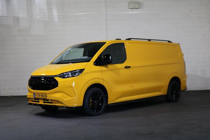 Ford E-Transit Custom L2 H1 65 kWh Black Edition (bj 2025), Auto's, Bestelauto's, Bedrijf, Te koop, ABS, Achteruitrijcamera, Airconditioning