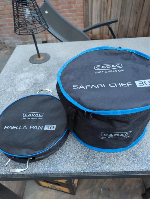 Cadac Safari Chef 30 incl Paella Pan 30, Tuin en Terras, Gasbarbecues, Zo goed als nieuw, Ophalen of Verzenden