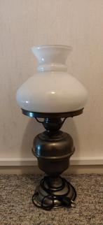 Tinnen schemerlamp., Ophalen